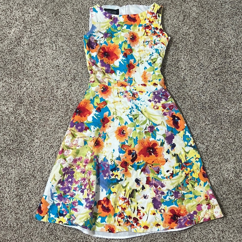 Cute fit and flare dress!